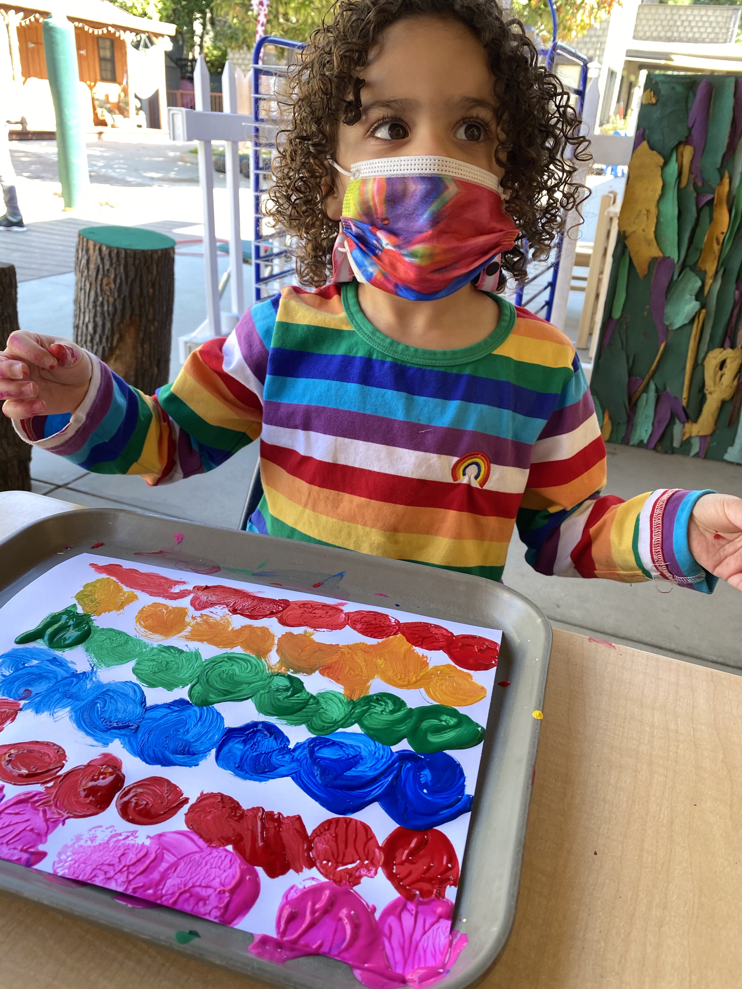 Alma Woodsey Thomas Inspired Art – Pasadena Christian Preschool